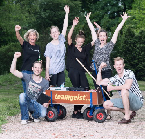 Bosseln Team Wagen Outdoor Jubel