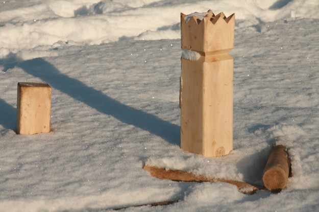 Kubb ist auch im Winter ein Highlight-Emden