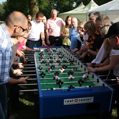 Das teamgeist Kicker Event verspricht Spaß auch für Großgruppen