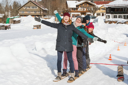 Winter Challenge im Winter mit spannenden Aktivitäten für das Team