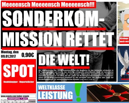 Zeitung Spot Welt Retten