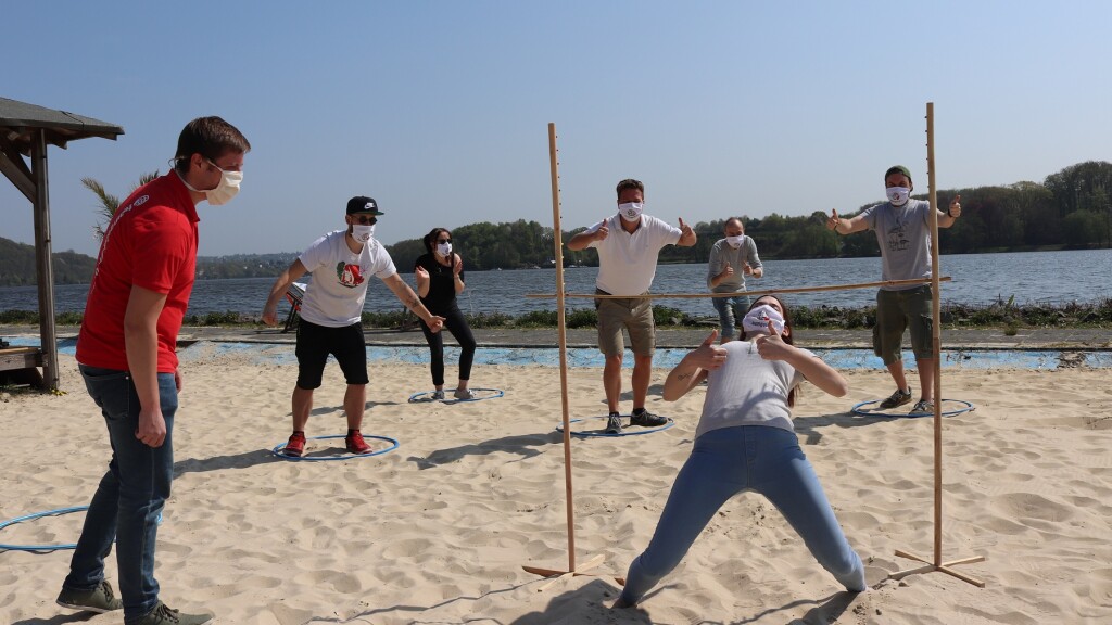 Strand Challenge mit Abstand