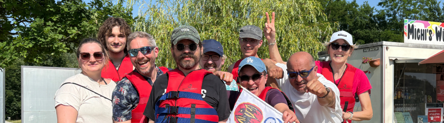 Videbis GmbH beim teamgeist Floßbau Team Event
