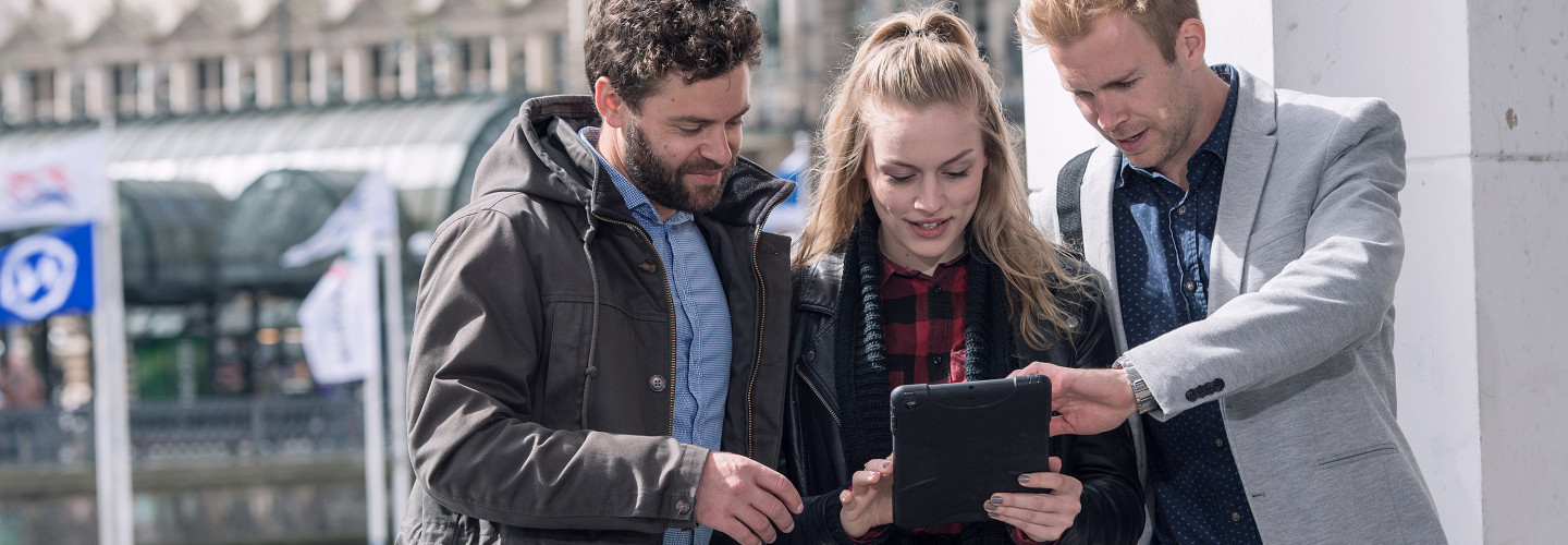 Team iPad Tablet Stadt