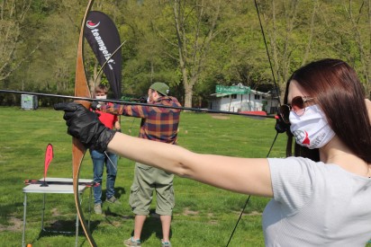 Bogenschießen mit Abstand